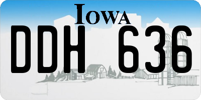 IA license plate DDH636