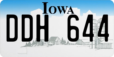 IA license plate DDH644