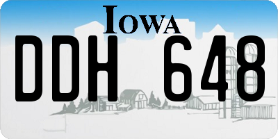 IA license plate DDH648