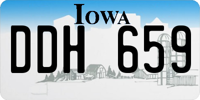 IA license plate DDH659
