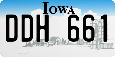 IA license plate DDH661