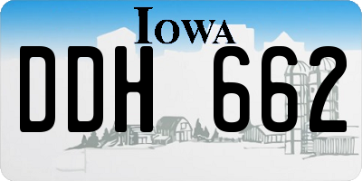 IA license plate DDH662