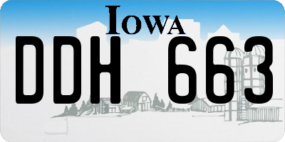 IA license plate DDH663
