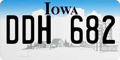 IA license plate DDH682