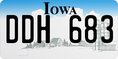 IA license plate DDH683