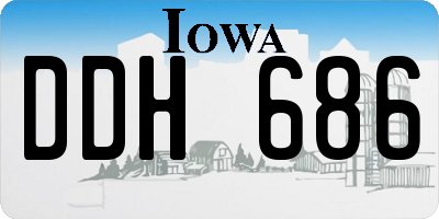 IA license plate DDH686