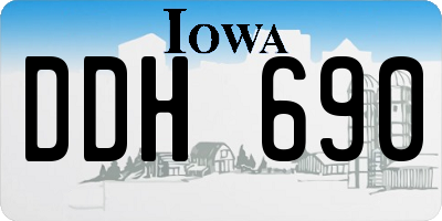 IA license plate DDH690