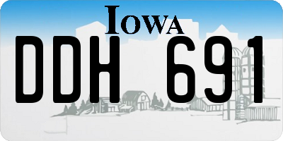 IA license plate DDH691