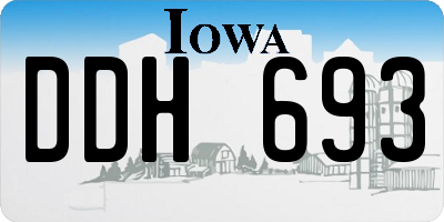 IA license plate DDH693