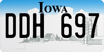 IA license plate DDH697