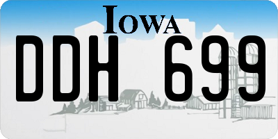 IA license plate DDH699