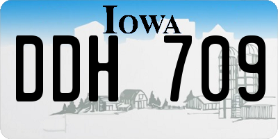 IA license plate DDH709