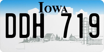 IA license plate DDH719