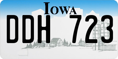 IA license plate DDH723