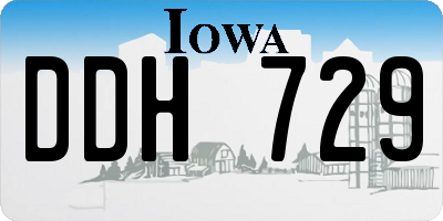 IA license plate DDH729