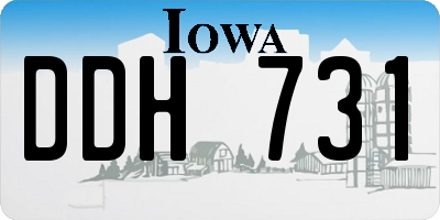 IA license plate DDH731
