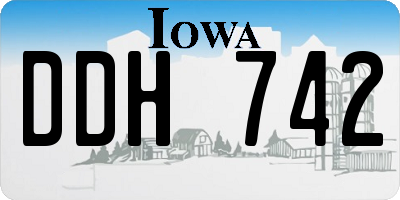 IA license plate DDH742