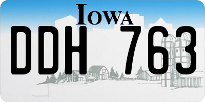 IA license plate DDH763