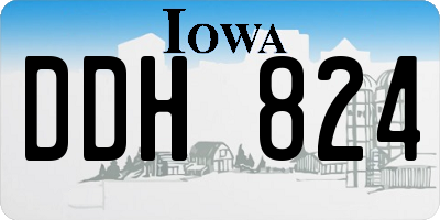 IA license plate DDH824