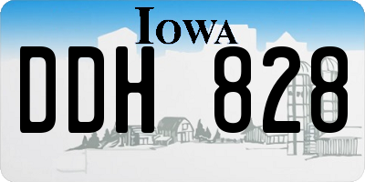 IA license plate DDH828