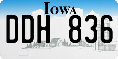 IA license plate DDH836
