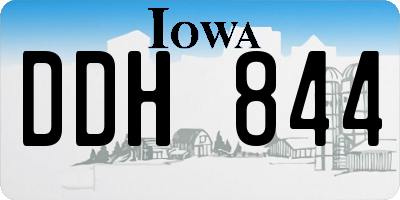 IA license plate DDH844