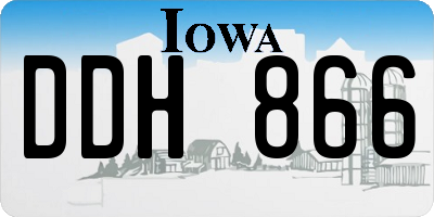 IA license plate DDH866