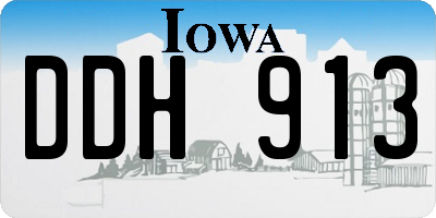 IA license plate DDH913