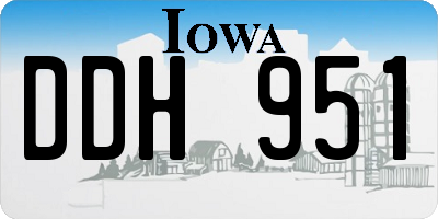 IA license plate DDH951