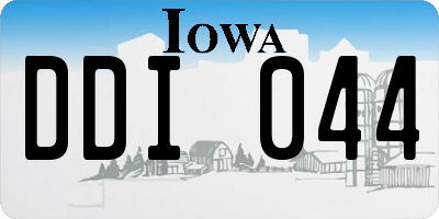 IA license plate DDI044