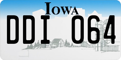 IA license plate DDI064