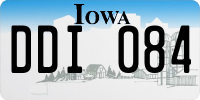 IA license plate DDI084