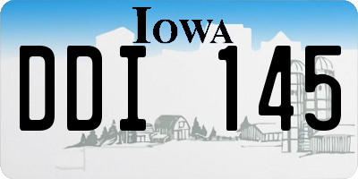 IA license plate DDI145