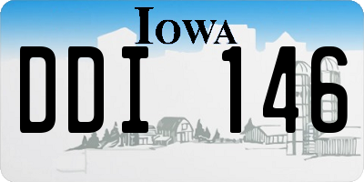IA license plate DDI146