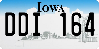 IA license plate DDI164