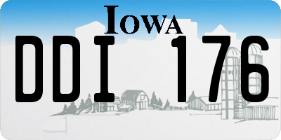 IA license plate DDI176