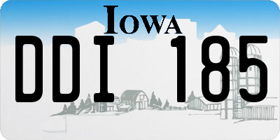 IA license plate DDI185