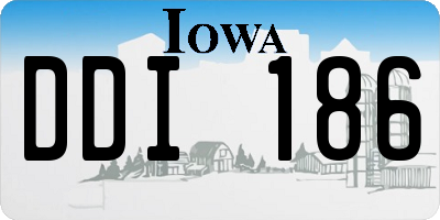 IA license plate DDI186