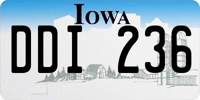 IA license plate DDI236