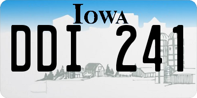 IA license plate DDI241