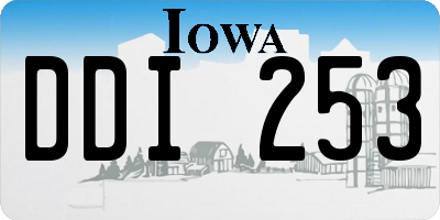 IA license plate DDI253