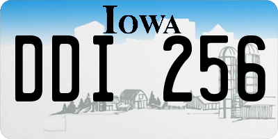 IA license plate DDI256