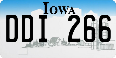 IA license plate DDI266