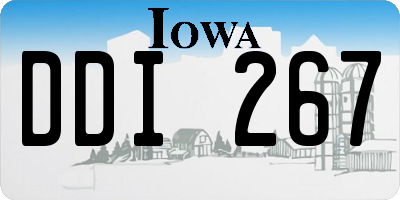 IA license plate DDI267