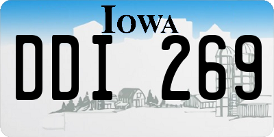 IA license plate DDI269