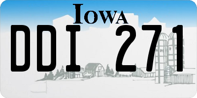 IA license plate DDI271