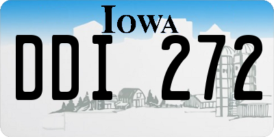 IA license plate DDI272