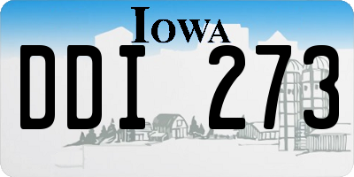 IA license plate DDI273