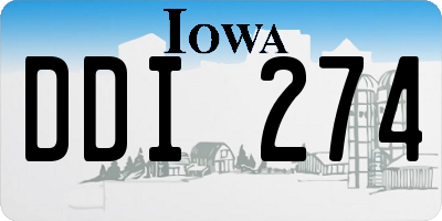 IA license plate DDI274