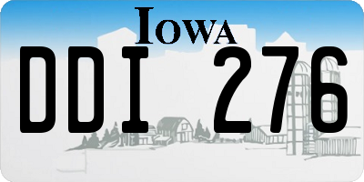 IA license plate DDI276